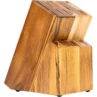 Coninx bloc à couteaux en bois sans couteaux - Porte-couteaux de - Bloc à couteaux en bois d'acacia foncé