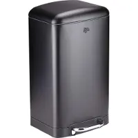 Dirt Devil Pedal bin 20L - Poubelle - acier inoxydable - Noir