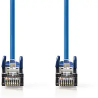 Nedis Câble réseau CAT5e - SF/UTP - RJ45 mâle - RJ45 mâle - 15.0 m - rond - PVC - bleu - enveloppe