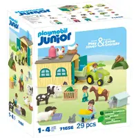 Playmobil Junior : Aventure la ferme avec tracteur et animaux