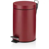 kela Monaco, 3 l, rond, métal, plastique, rouge, pédale, 17 cm