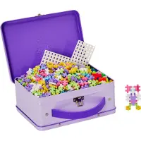 Plus plus Plus-Plus Basic Reiskoffer Lila Bouwset - 600st.