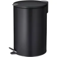 kela Poubelle à pédale 12l noir - Line - 10642 - mats