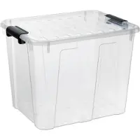 PLAST TEAM Vertriebs GmbH plast team 22420800 plast team Boîte de rangement HOME BOX, 40 litres, transparente