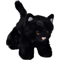 Wild republic chat en peluche junior 18 cm en peluche noire