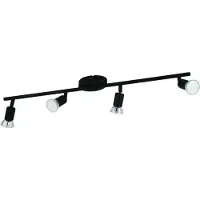 Eglo Lampe de plafond Buzz-Led Noir à 4 lumières