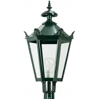 Ks Verlichting Lampe lanterne nostalgique Bergum K7A avec couronnes - noir