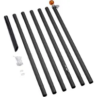 Fairybell 7 meter Pole Black