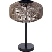 Luxform Lampe de table Granada Rotin Solaire