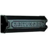 Ks Verlichting Rouleau de journaux Scroll Zeitungen avec texte zeitungen - noir