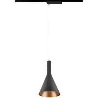 SLV Suspension pour rail Lalu 1 phase noir Ø 15,2cm
