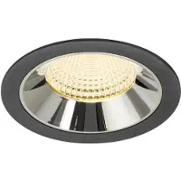 SLV Spot encastré Numinos XL noir/chrome 3000K - 55 deg