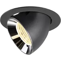 SLV Spot encastré Numinos Gimble XL noir/chrome 3000K - 55 deg