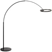 Steinhauer Lampe à arc design Ringlux noir