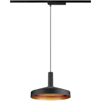 SLV Suspension pour rail Lalu 1 phase noir Ø 24cm