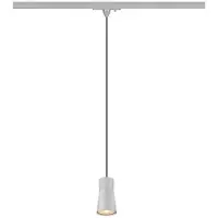 SLV PURI 2.0 Cone, 1 lampe suspendue, GU10, longueur de suspension 200cm, 1x max. 6W, gris 1008261
