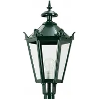Ks Verlichting Lampe lanterne nostalgique Bergum K7B avec couronnes - noir