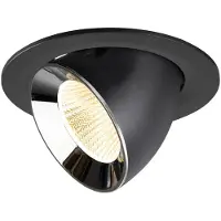 SLV Spot encastré Numinos Gimble L noir/chrome 3000K - 40 deg