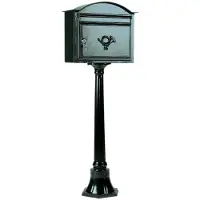 Ks Verlichting Boîte aux lettres Postbox B7 sur patte - noir