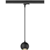 SLV LIGHT EYE 90, 3 luminaire suspendu, GU10, longueur de suspension 150cm, 1x max. 6W, noir mat 1008170
