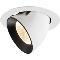 SLV Spot encastré Numinos Gimble XL blanc/noir 2700K - 20 deg