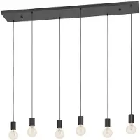 Eglo Lampe suspendue 6 lumières Cotillas allongé