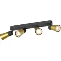 SLV Moquerie Puri 2.0 Cone Noir-Or 4 Lumières