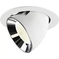 SLV Spot encastré Numinos Gimble XL blanc/chrome 4000K - 20 deg