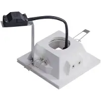 SLV Spot encastrable Plastra GU10 13 cm blanc