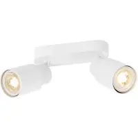 SLV PURI 2.0 Tube, applique murale et plafonnier, long, 2 x max. 6W GU10, blanc 1008363