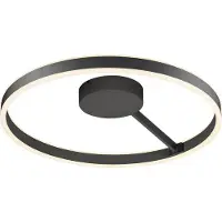 SLV Plafonnier design One 60 noir Ø 60cm