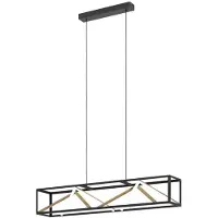 Eglo Lampe suspendue design Penela noir avec de l'or