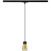 SLV PURI 2.0 Dome, 1 lampe suspendue, GU10, longueur de suspension 200cm, 1x max. 6W, noir / or 1008263