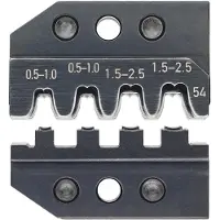 Knipex 97 49 54 Jeu de sertissage fiche modulaire 0.5 à 2.5 mm² Convient pour marque 97 43 200, 97 43 E, 97 43 E AUS, 97 43 E UK, 97 43 E US