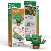 Eugy Puzzle 3D - Cactus - Jouet créatif et écologique