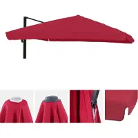 Mendler Toile de rechange pour parasol -A96 3,5x3,5m
