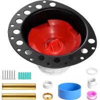 Vevor Set de vidage en PVC pour baignoires en pose libre avec adaptateur de vidage en PVC, compatible avec les baignoires en pose libre, au sol et en îlot