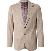Michael Kors Veste de costume marron / blanc cassé