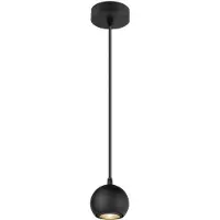 SLV LIGHT EYE 90, Lampe à suspension, GU10, longueur de suspension 150cm, 1x max. 6W, noir mat 1008172