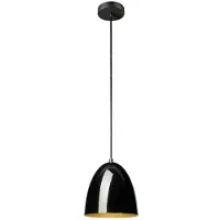 SLV PARA CONE 20, Lampe à suspension, longueur de suspension 250cm, E27, 1x max. 60W, noir / or 1008129