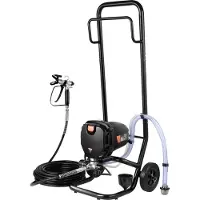 Vevor Système de Peinture par Pulvérisation 750 W 3000 PSI Pulvérisateur sans Air avec Chariot Pistolet de Peinture avec Tuyau 7,6 m 1,2 L/min pour Peinture Intérieure Extérieure Fournitures Clôtures