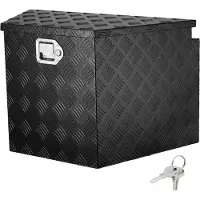 Vevor Coffre de remorque Coffre de remorque Coffre à outils 737 x 410 x 460 mm, alliage d'aluminium Coffre de remorque avec serrure et clés, coffre à outils pour camping-car, etc.