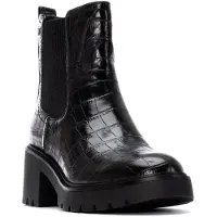 Carmela pour femme. 16256302-NEGRO Bottines en cuir 162563 noir (37), Plat, Aucun, Casuel