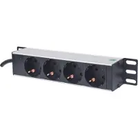 IC Intracom 714020 Steckdosenleiste 4fach 1.8m Anschlussk. schw.