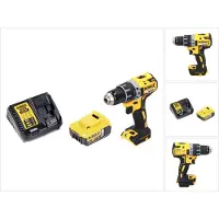 DeWalt Perceuse-visseuse sans fil DCD 791 P1 18 V 70 Nm Brushless + 1 batterie 5,0 Ah + chargeur