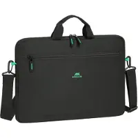 Rivacase Sacoche ultra-légère pour ordinateur portable (16", Universel), Sac pour notebook, Noir