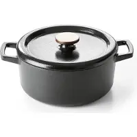 Beka Cocotte ronde en fonte émaillée 26cm noir - - 15141264 - nori