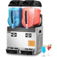 Vevor Machine à Granité Commerciale 2x12 L Double Réservoir