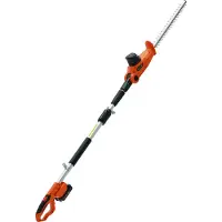 Vevor Taille-Haie à Batterie 20 V Taille-Haie Sans Fil Lame en Acier à Double Tranchant 45,7 cm Perche Télescopique 188-239 cm Coupe Haie Branches Électrique avec Chargeur Rapide pour Plantes Hautes