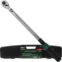 Rockforce ForsagePol Premium - Clé dynamométrique (1/2'', 40-220 Nm, à clic, en coffret plastique robuste), clé réglable